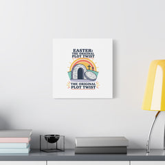 Easter: The Original Plot Twist Canvas | Christian Easter, He Is Risen