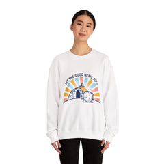 Let the Good News Roll Sweatshirt | Christian Easter, He Is Risen