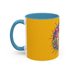 I Love Jesus Accent Coffee Mug - Colorful Gospel Graphic 11/15oz