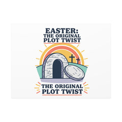 Easter: The Original Plot Twist Canvas | Christian Easter, He Is Risen