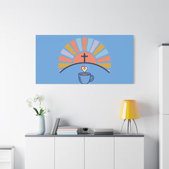 He Is Risen I'm Still Waking Up Canvas | Christian Easter decor, faith-based humor