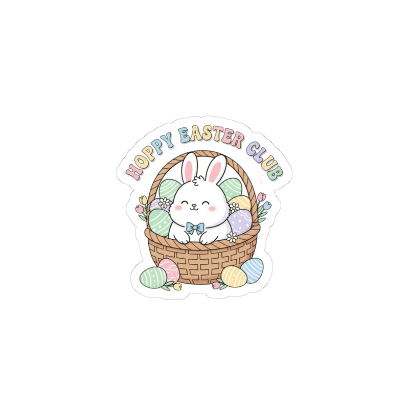 Happy Easter Bunny Sticker | pastel spring, cottagecore sticker