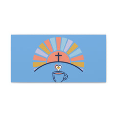 He Is Risen I'm Still Waking Up Canvas | Christian Easter decor, faith-based humor