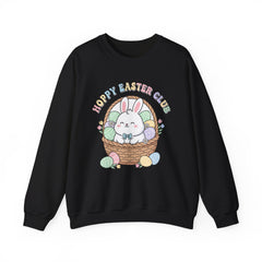 Happy Easter Club Bunny Sweatshirt | pastel spring, bunny aesthetic