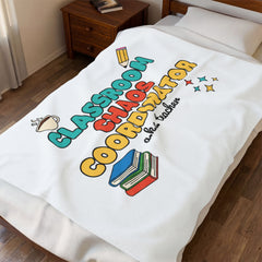 Classroom Chaos Coordinator Velveteen Blanket | Teacher Appreciation, Teacher Life