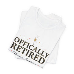 Officially Retired Floral Tee | retirement gifts for women, personalized retirement gifts