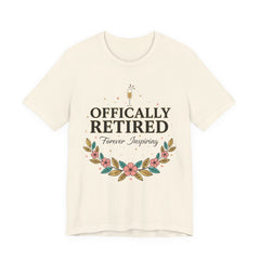 Officially Retired Floral Tee | retirement gifts for women, personalized retirement gifts