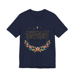 Officially Retired Floral Tee | retirement gifts for women, personalized retirement gifts