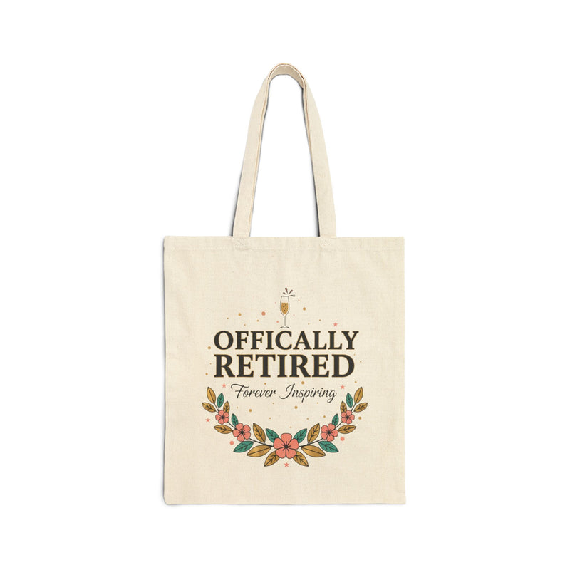 Officially Retired Tote, retirement gifts, personalized retirement gifts