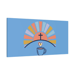 He Is Risen I'm Still Waking Up Canvas | Christian Easter decor, faith-based humor