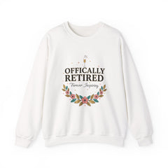 Officially Retired Floral Crewneck Sweatshirt | retirement gifts for women, personalized retirement gifts