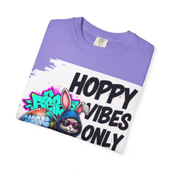 Hoppy Vibes Only T-Shirt — Graffiti Bunny Easter Graphic Tee