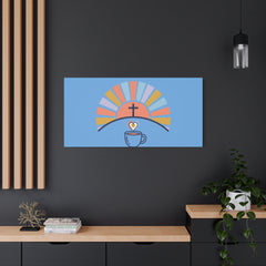 He Is Risen I'm Still Waking Up Canvas | Christian Easter decor, faith-based humor