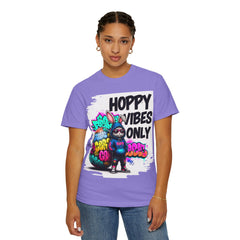 Hoppy Vibes Only T-Shirt — Graffiti Bunny Easter Graphic Tee