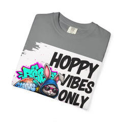 Hoppy Vibes Only T-Shirt — Graffiti Bunny Easter Graphic Tee
