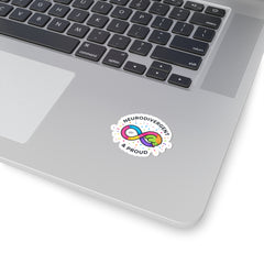 Neurodivergent & Proud Kiss-Cut Stickers | Autism Acceptance, Autistic Pride