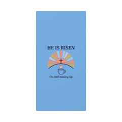 He Is Risen I'm Still Waking Up Canvas | Christian Easter decor, faith-based humor