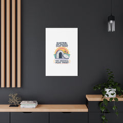Easter: The Original Plot Twist Canvas | Christian Easter, He Is Risen