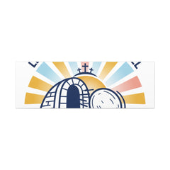 Let the Good News Roll Canvas | Christian Easter decor, He Is Risen wall art