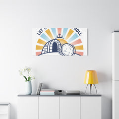 Let the Good News Roll Canvas | Christian Easter decor, He Is Risen wall art