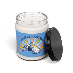 Let the Good News Roll Candle | Christian Easter soy candle, He Is Risen