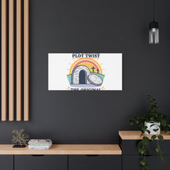 Easter: The Original Plot Twist Canvas | Christian Easter, He Is Risen