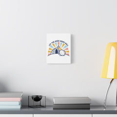 Let the Good News Roll Canvas | Christian Easter decor, He Is Risen wall art